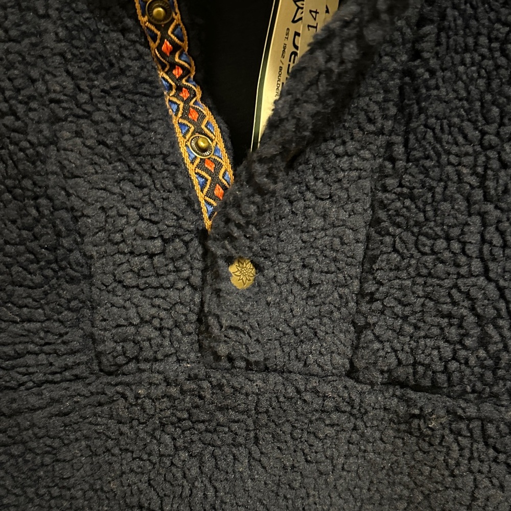 Alpine Design Sherpa Half Zip Pullover Blue Women’s XS NWT - Picture 5 of 7